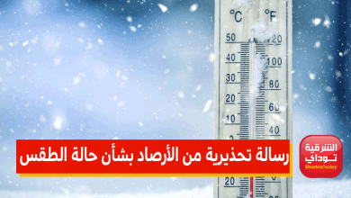 رسالة تحذيرية من الأرصاد بشأن حالة الطقس.. وموعد ارتفاع درجات الحرارة 6 حالة الطقس 5