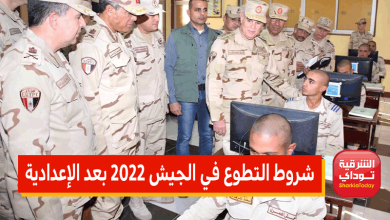 شروط التطوع في الجيش 2022 بعد الإعدادية والأوراق المطلوبة وأماكن سحب ملف التقديم