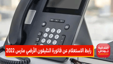 رابط الاستعلام عن فاتورة التليفون الأرضي مارس 2022 3 فاتورة التليفن الأرضي