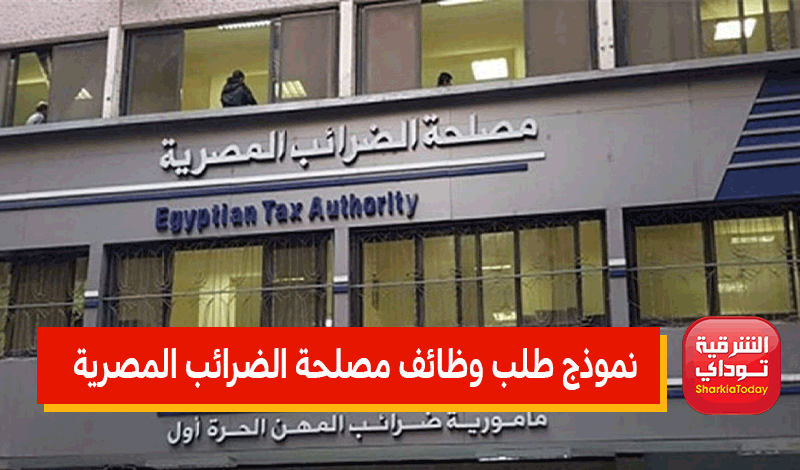 نموذج طلب وظائف مصلحة الضرائب المصرية