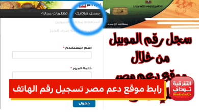 www tamwin com.. رابط موقع دعم مصر تسجيل رقم الهاتف الرسمي 3 رابط موقع دعم مصر تسجيل رقم الهاتف