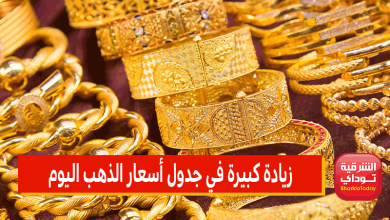 جدول أسعار الذهب اليوم