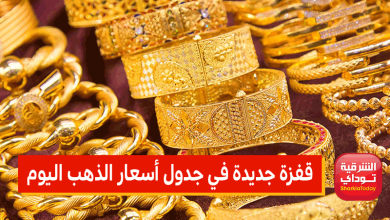 جدول أسعار الذهب اليوم
