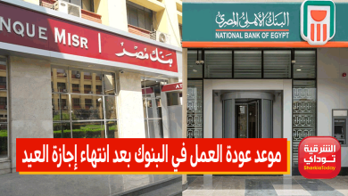 موعد عودة العمل في البنوك بعد انتهاء إجازة العيد