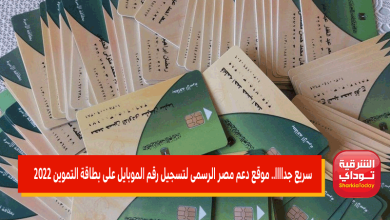 موقع دعم مصر الرسمى لتسجيل رقم الموبايل