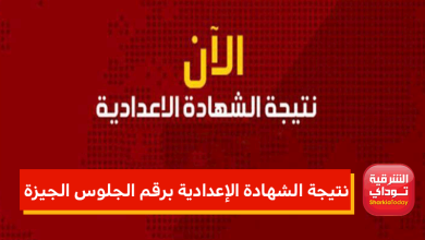 نتيجة الشهادة الإعدادية برقم الجلوس الجيزة