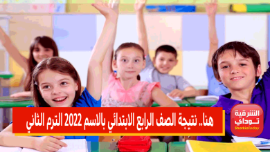 نتيجة الصف الرابع الابتدائي بالاسم 2022
