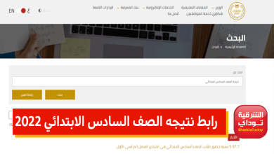نتيجة الصف السادس1