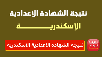 نتيجه الشهاده الاعدادية الاسكندريه