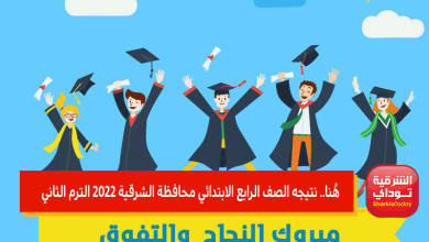 نتيجه الصف الرابع الابتدائي محافظة الشرقية 2022