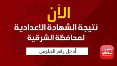 نتيجه الشهاده الاعداديه الشرقيه