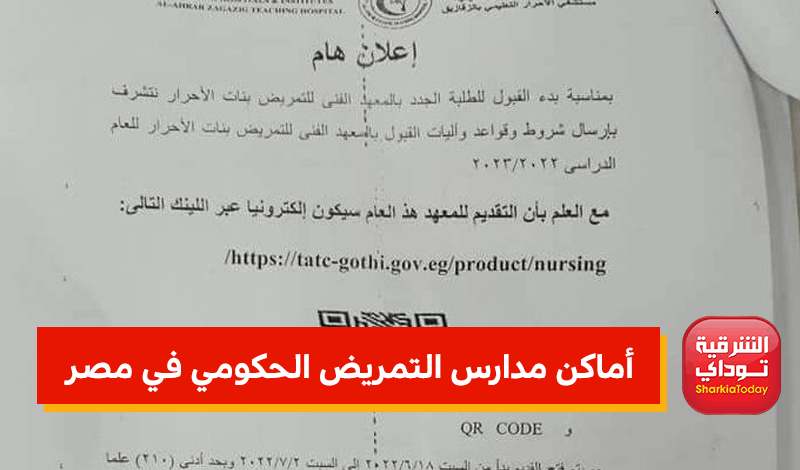 مدارس التمريض الحكومي في مصر 1