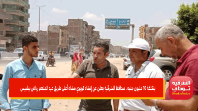 إنشاء كوبري مشاه أعلى طريق عبد المنعم رياض