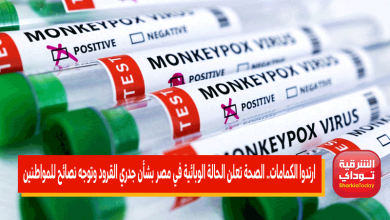 ارتدوا الكمامات.. الصحة تعلن الحالة الوبائية في مصر بشأن جدري القرود وتوجه نصائح للمواطنين 3 الصحة تعلن الحالة الوبائية في مصر