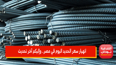 انهيار سعر الحديد اليوم في مصر