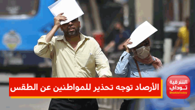 الأرصاد توجه تحذير للمواطنين عن الطقس: التزموا الظل اليوم وغدًا 3 الأرصاد توجه تحذير للمواطنين عن الطقس