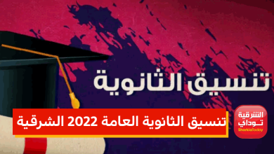 تنسيق الثانوية العامة 2022 الشرقية