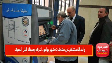 رابط الاستعلام عن معاشات شهر يوليو.. اعرف رصيدك قبل الصرف بـ4 خطوات 2 رابط الاستعلام عن معاشات شهر يوليو