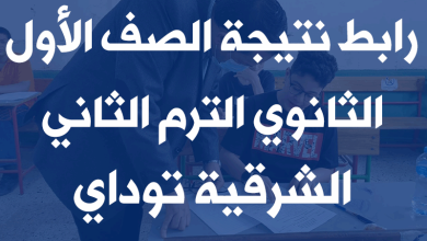 رابط نتيجة الصف الأول الثانوي الترم الثاني