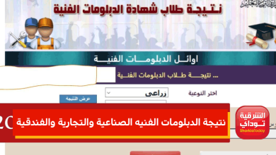بوابة التعليم الفني 2022 نتيجة الدبلومات الفنية بالاسم ورقم الجلوس 15 بوابة التعليم الفني 2022