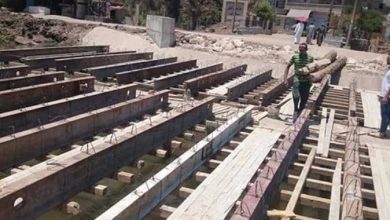 إنشاء كوبرى حانوت بكفر صقر بتكلفة 4 ملايين و350 ألف جنيه