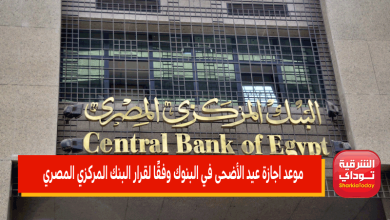اجازة عيد الأضحى في البنوك
