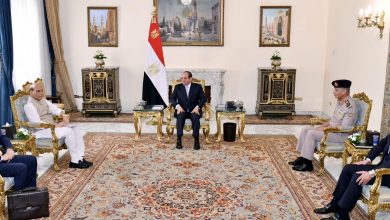 الرئيس عبد الفتاح السيسي يستقبل وزير الدفاع الهندي 3 الرئيس عبد الفتاح السيسي يستقبل وزير الدفاع الهندي